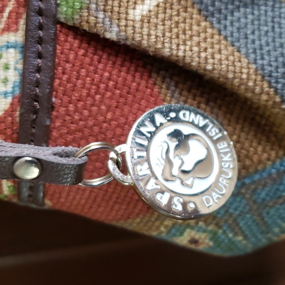 Spartina 449 Daufuskie Island Floral Plaid Crossbody - Picture 2 of 7